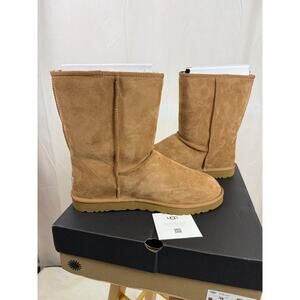 Mens Ugg Classic Short Boots Tan 14 New